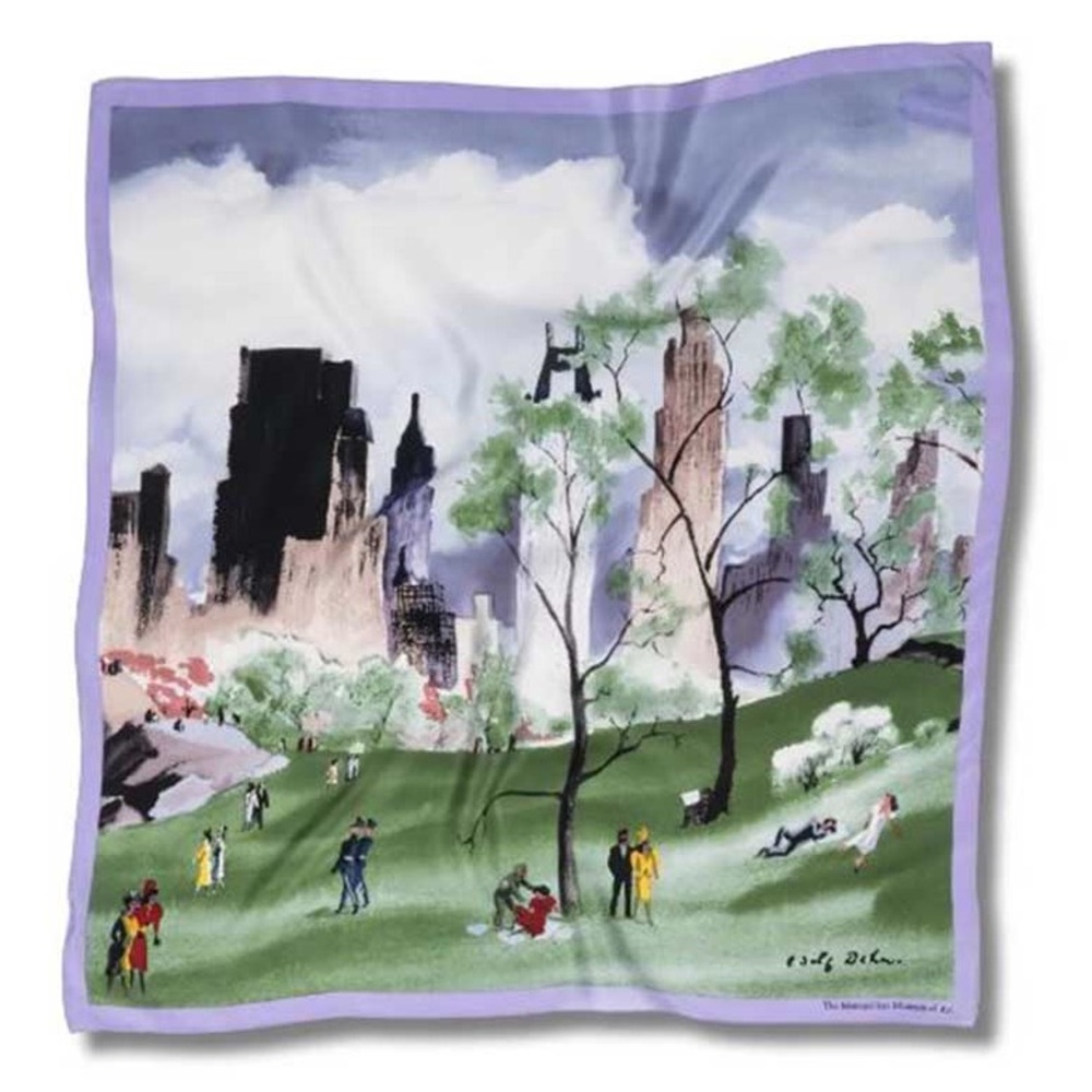 Adolf Dehn’s ‘Spring In New York’ Silk Scarf